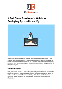 Netlify Deployment Guide for Full Stack Developers