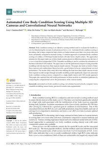 Automated Cow BCS with 3D Cameras & CNNs