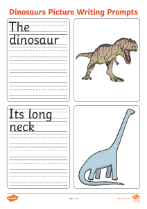 Dinosaur Picture Writing Prompts for Kids