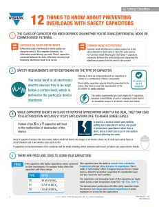 Safety Capacitors: Preventing Overloads Checklist