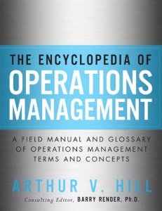 Operations Management Encyclopedia: Terms & Concepts