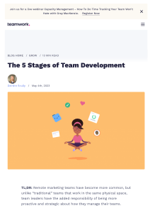 Team Development: 5 Stages for Remote Marketing Teams