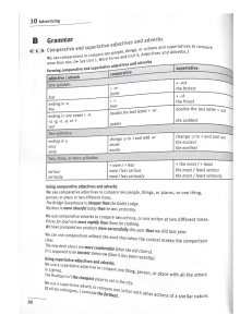 Comparative & Superlative Adjectives Grammar Lesson