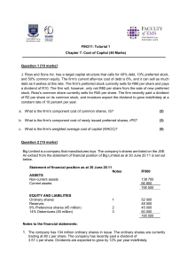 Cost of Capital Tutorial: WACC Calculation & Finance Questions