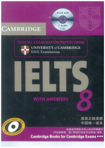 IELTS 8: Cambridge Official Examination Papers