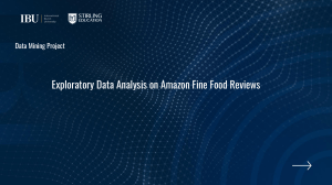 Amazon Food Reviews: Exploratory Data Analysis Project