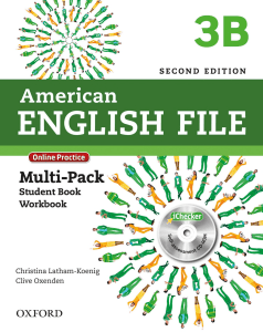 American English file 2ed 3B SB WB