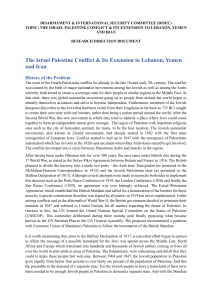 Israel-Palestine Conflict: Research & Extension to Lebanon, Yemen, Iran