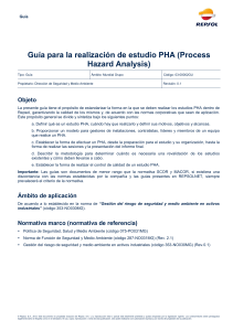 Guía para Estudios PHA (Análisis de Riesgos de Procesos)