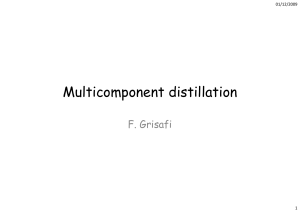 Multicomponent Distillation: Short-Cut Methods & Column Design