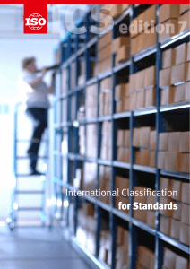 International Classification for Standards (ICS) - 7th Edition