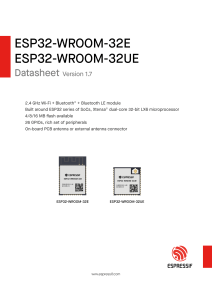 ESP32-WROOM-32E/UE Datasheet: Specs & Features