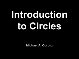 Introduction to Circles: Geometry Presentation