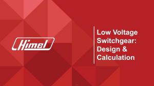 Low Voltage Switchgear Design & Calculation Presentation