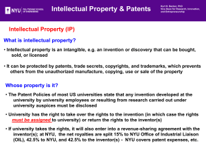 Intellectual Property & Patents: University Guide