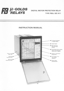 P&B Relays PBSJ 3E5 N11 Instruction Manual