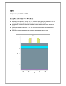 SOI-FET to NMOS Design & Analysis