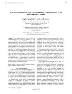 HEMT Simulation via Spectral Element Method