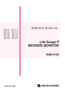 Nihon Kohden BSM-4100 - Service manual