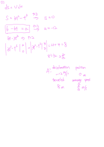 Calculus Problem: Displacement, Velocity, Acceleration Solution