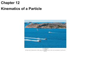 Kinematics of a Particle: Physics Chapter