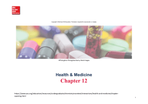 Health & Medicine: Chemistry in Context - Chapter 12