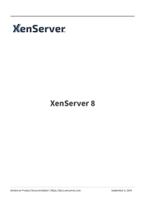 XenServer 8 Product Documentation