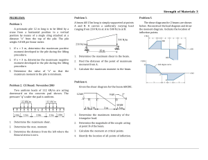 Strength of Materials Problems: Beam Analysis & More