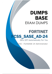 Fortinet FCSS_SASE_AD-24 Exam Dumps
