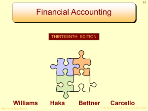 Financial Accounting: Decision Making & Information