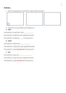 Particles, Atoms, and Reactions Worksheet