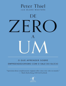 De Zero a Um: Empreendedorismo no Vale do Silício