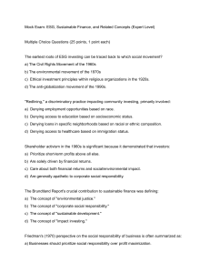 ESG & Sustainable Finance Mock Exam (Expert Level)