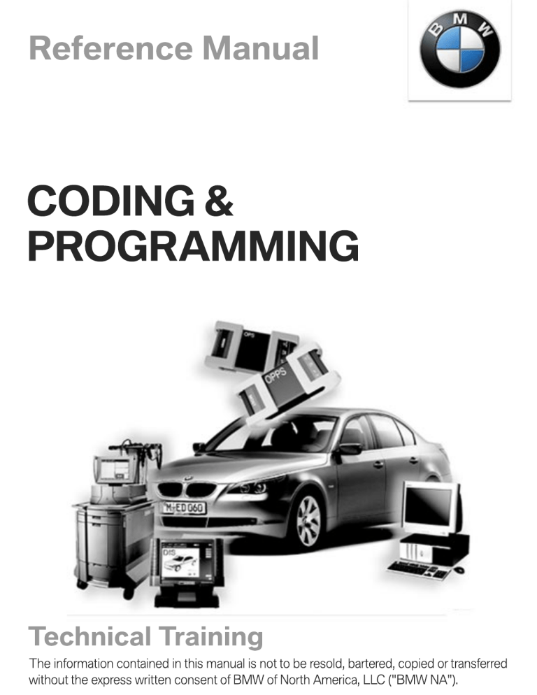 BMW Coding & Programming Reference Manual
