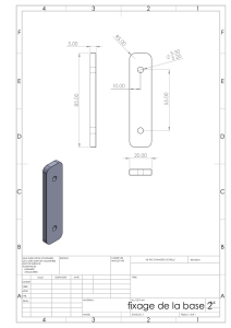 Technical Drawing: Base Fixing Component