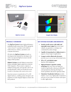 DigiTacts System: Tactile Sensor Datasheet