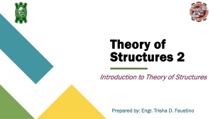 Theory of Structures: Introduction & Determinacy