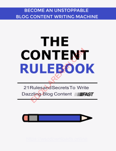 Blog Content Writing: 21 Rules to Write Faster & Better