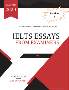 IELTS Essays from Examiners: Task 2 Collection