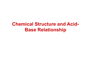 Acid-Base Chemistry: Structure & Relationships