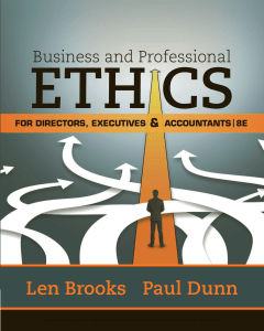 Business & Professional Ethics Textbook, 8th Edition