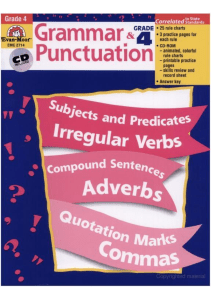 Grade 4 Grammar & Punctuation Workbook