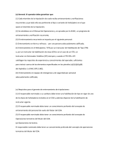 Reglamento de Entrenamiento de Tripulación de Vuelo en Honduras