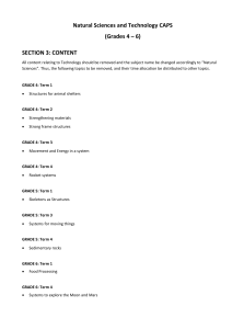 Natural Sciences Curriculum Grades 4-6