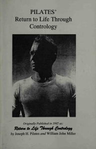 Return to Life Through Contrology by Joseph Pilates