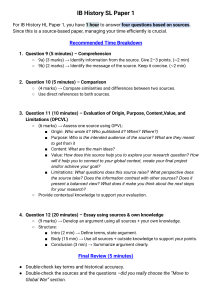 IB History SL Paper 1 Exam Prep: Time Management & Tips