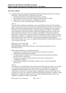 Health Assessment Nursing Practice Test Questions