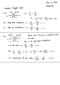 Magnetic Circuits & Transformers Homework: Turn Ratio, Voltage