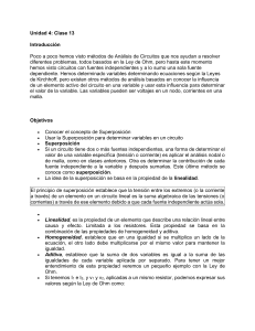 Superposición y Teorema de Thevenin: Apuntes de Análisis de Circuitos