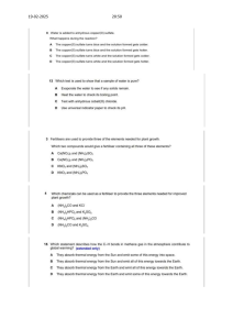 Chemistry Exam Questions - High School Level